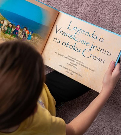 Slikovnica Legenda o Vranskom jezeru na otoku Cresu
